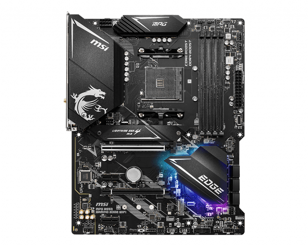For MSI MPG B550 GAMING EDGE WIFI Motherboard AMD AM4 DDR4 ATX