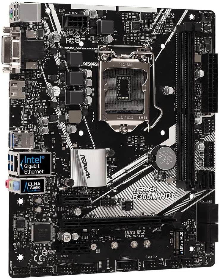 Asrock b365m hdv схема подключения