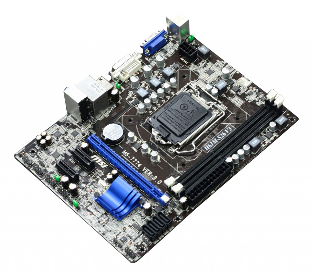 For MSI H61M-S26 V3 Motherboard MS-7774 VER：3.0 LGA 1155 DDR3 VGA