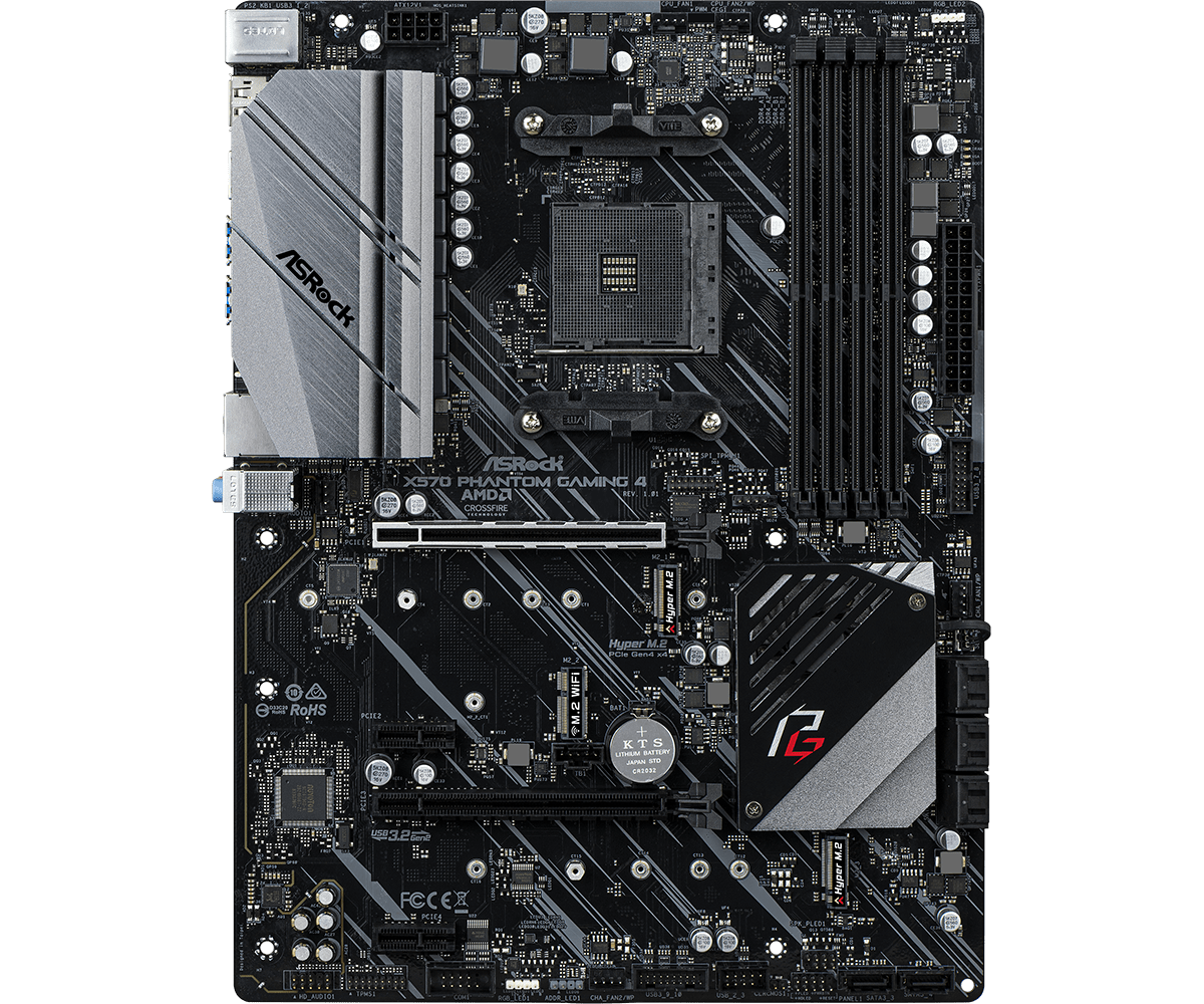 ASRock x570 +5900x + メモリ 32GB ASRock X570 PHANTOM GAMING 4 MOTHERBOARD-no wifi - USED