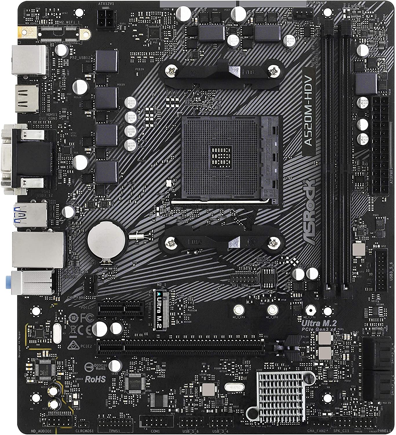 FOR ASRock A520M-HDV Motherboard Supports 3rd Generation Ryzen AMD