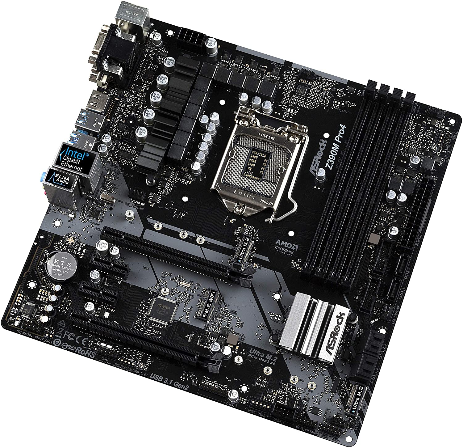 FOR ASRock Z390 Phantom Gaming 4 Motherboard Supports 9700 DDR4 128GB