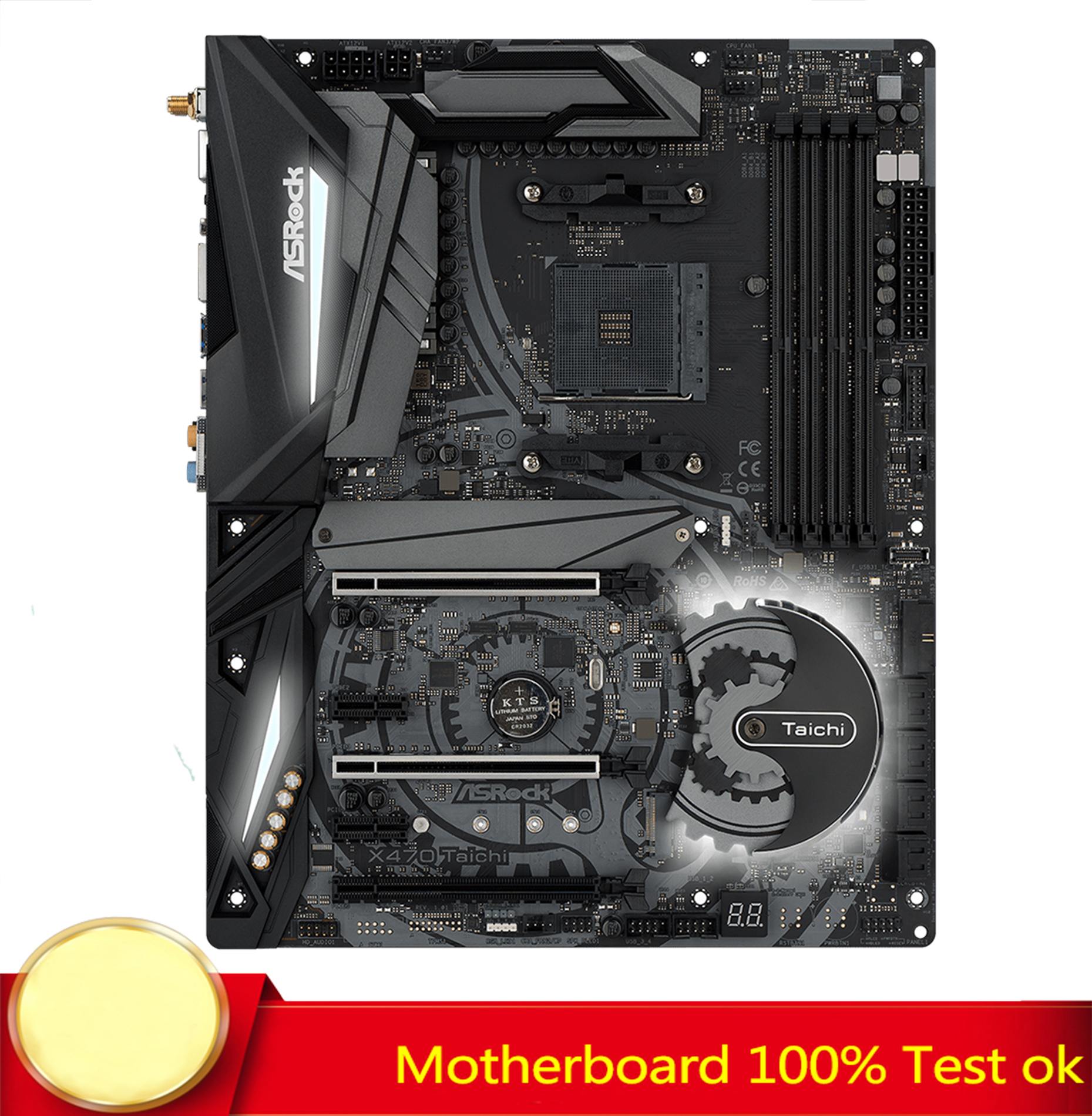 FOR ASRock X470 Taichi Gaming Motherboard Supports AMD 2700x DDR4 100% Test  Work