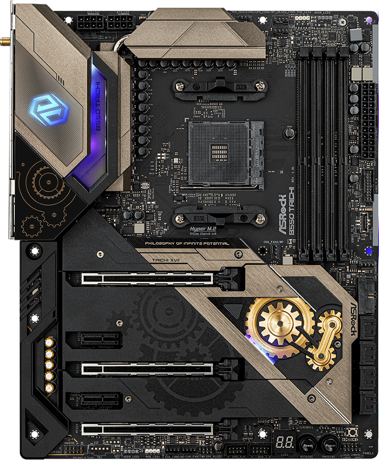 FOR ASRock B550 Taichi Motherboard Supports 3700X 3800X 3900X CPU