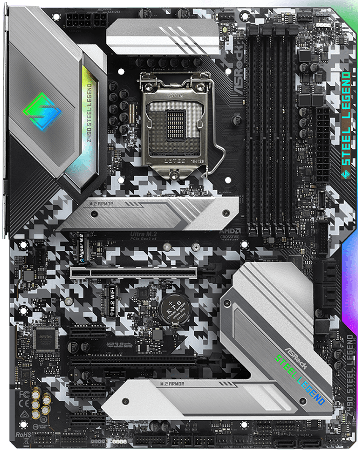 i7 10700 ＋z490 steal legend＋DDR4 16GB FOR ASROCK Z490 Steel Legend Motherboard Supports 10900K