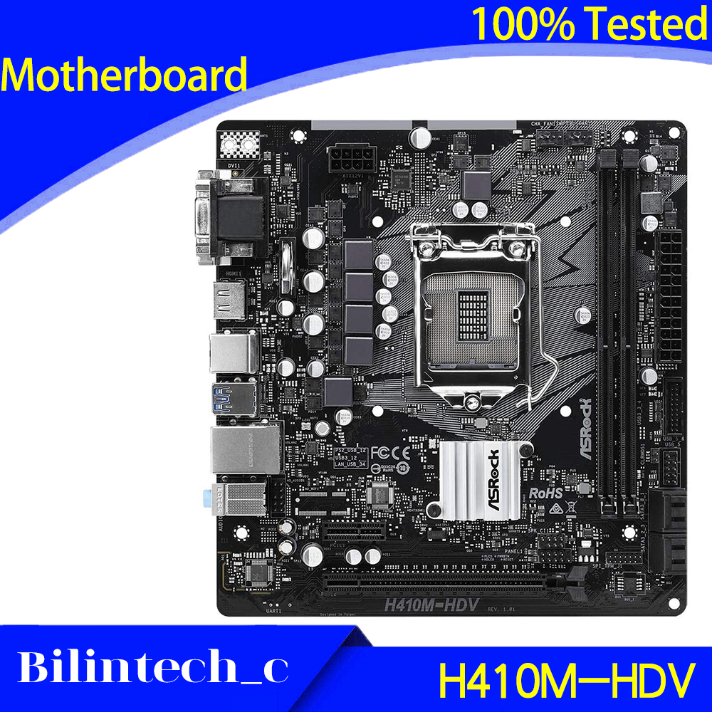 FOR ASRock H410M-HDV Motherboard Supports 10th Generation