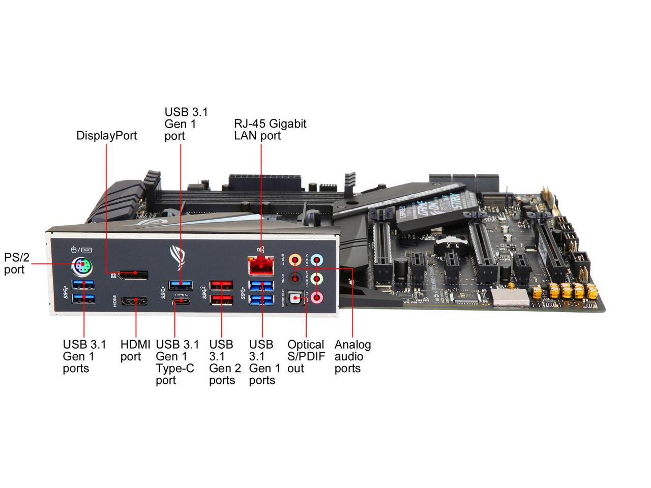 FOR ASUS ROG Strix X470-F Gaming Motherboard Support 2 Generation