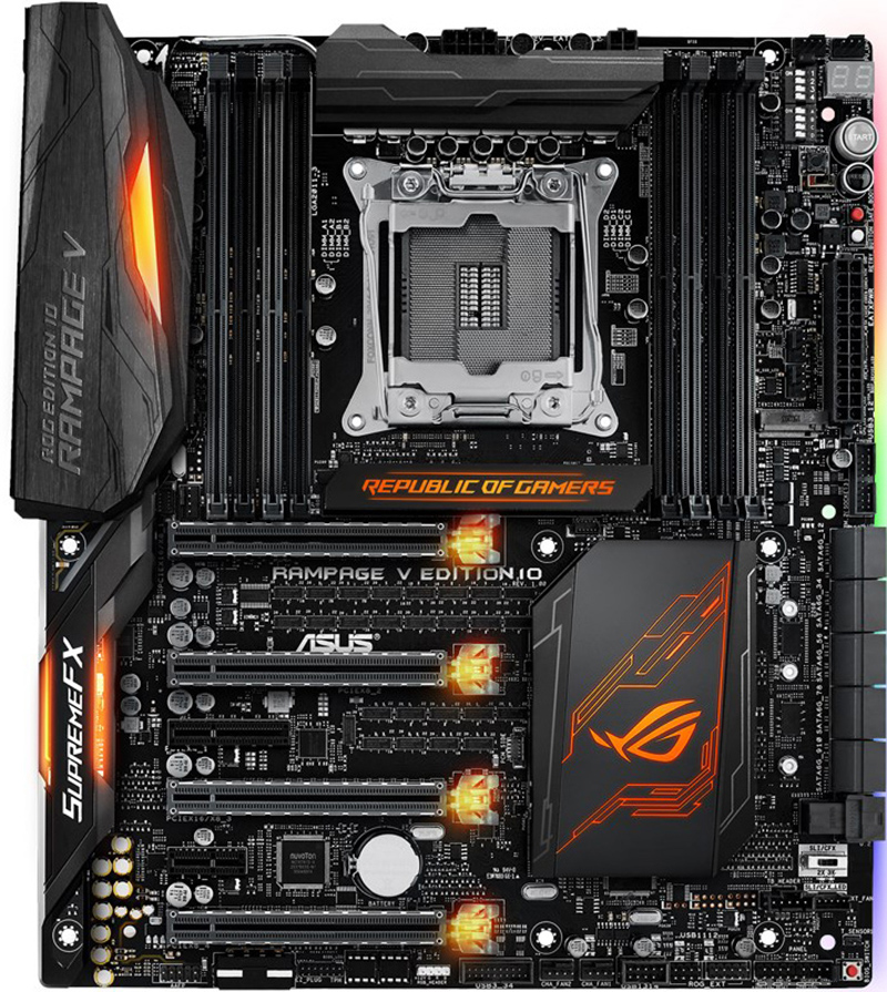 FOR ASUS ROG Rampage V Edition 10 x99 Motherboard Support 6950X