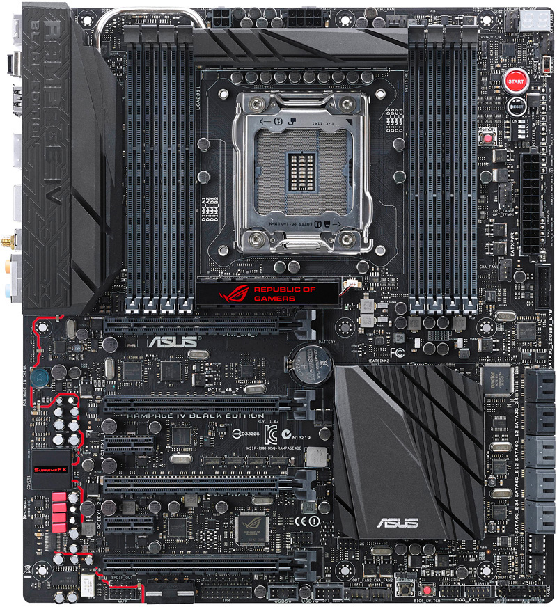 FOR ASUS ROG Rampage IV Black Edition Motherboard Support X79 R4BE
