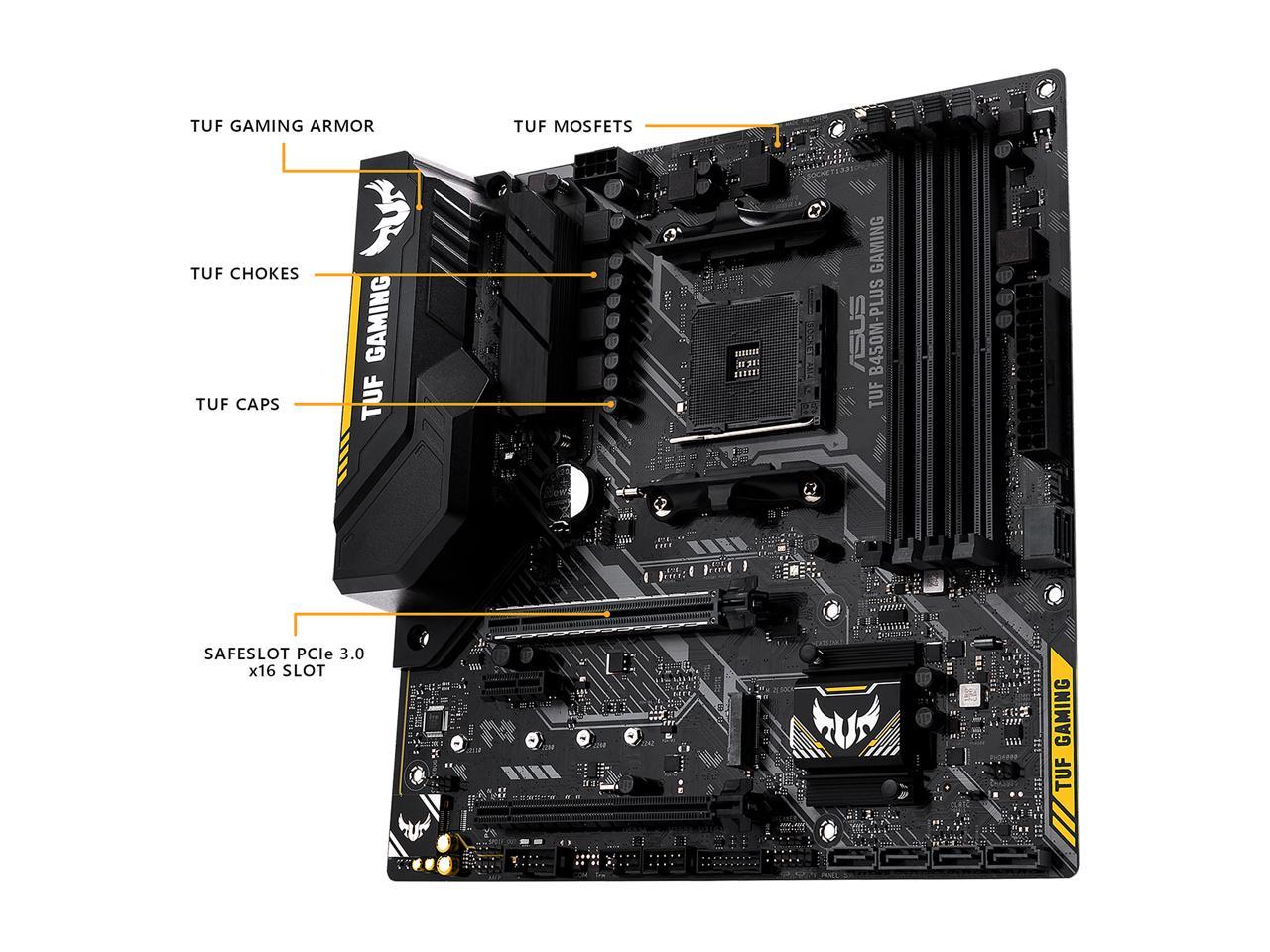 FOR ASUS TUF B450M-Plus Gaming Motherboard Support 3700X 3600X
