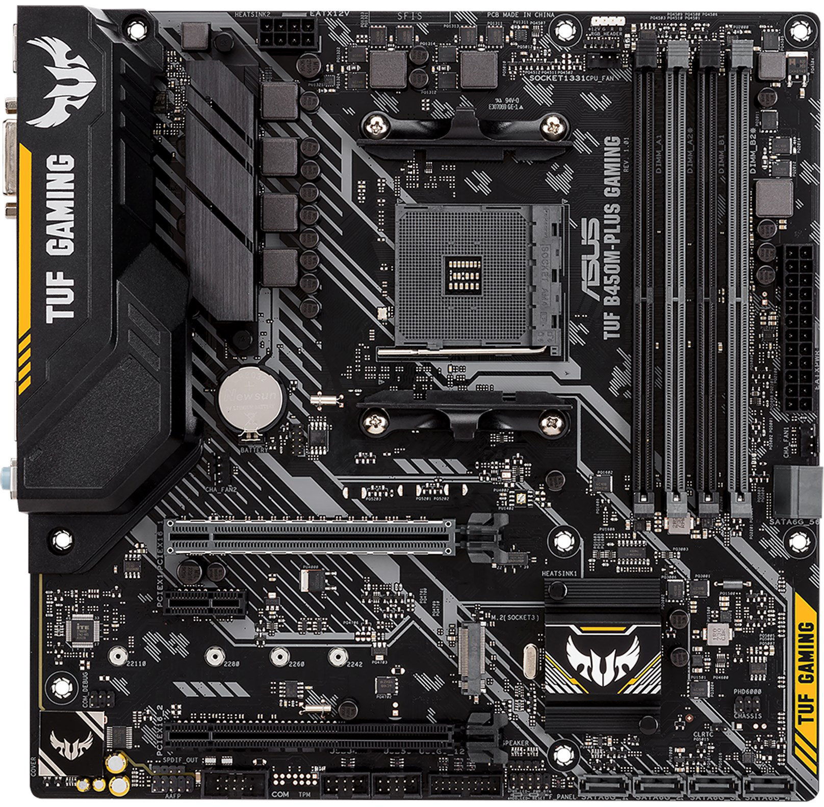 FOR ASUS TUF B450M-Plus Gaming Motherboard Support 3700X 3600X