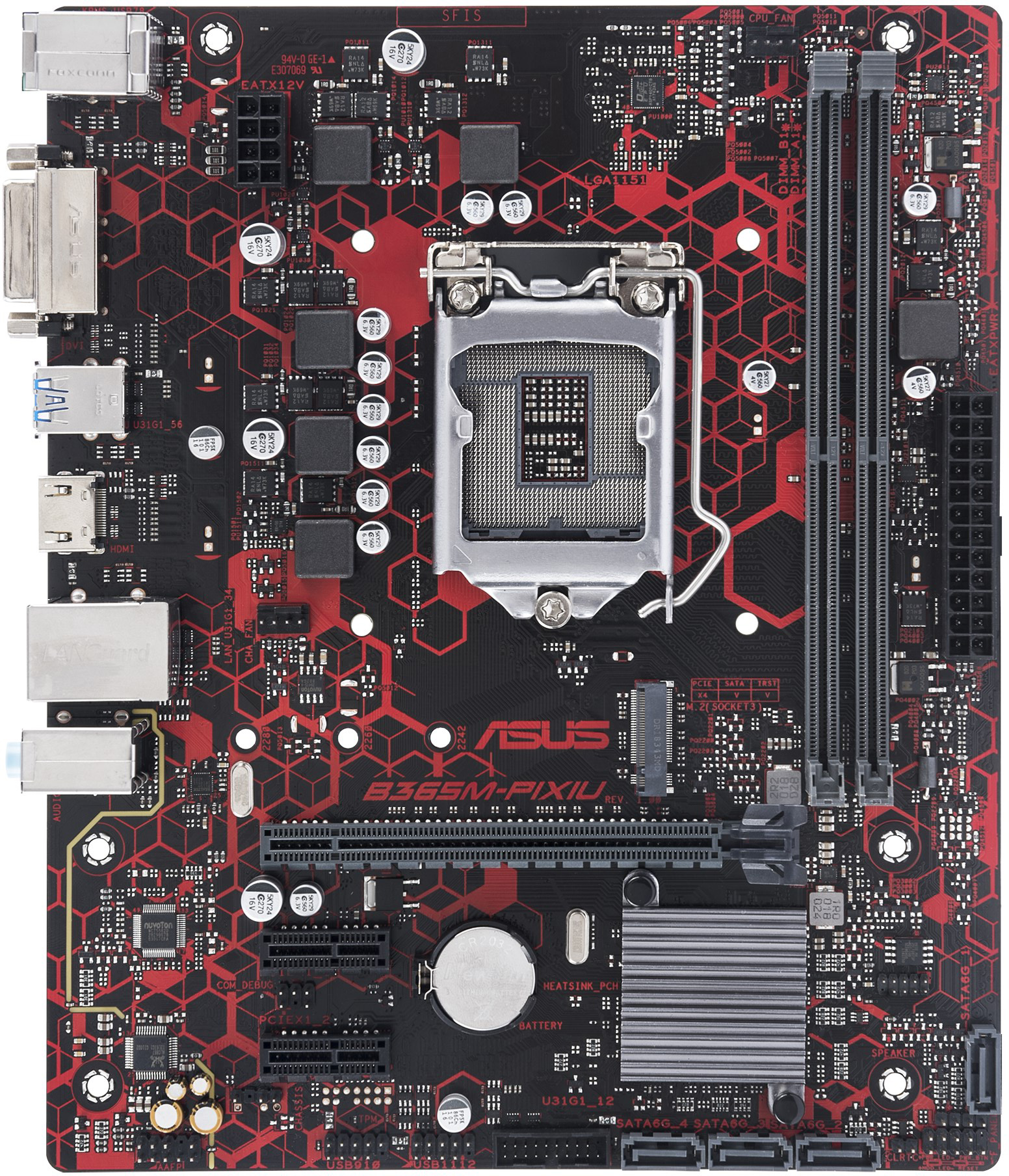 FOR ASUS B365M-Pixiu Motherboard Supports 8/9th Generation WIN7