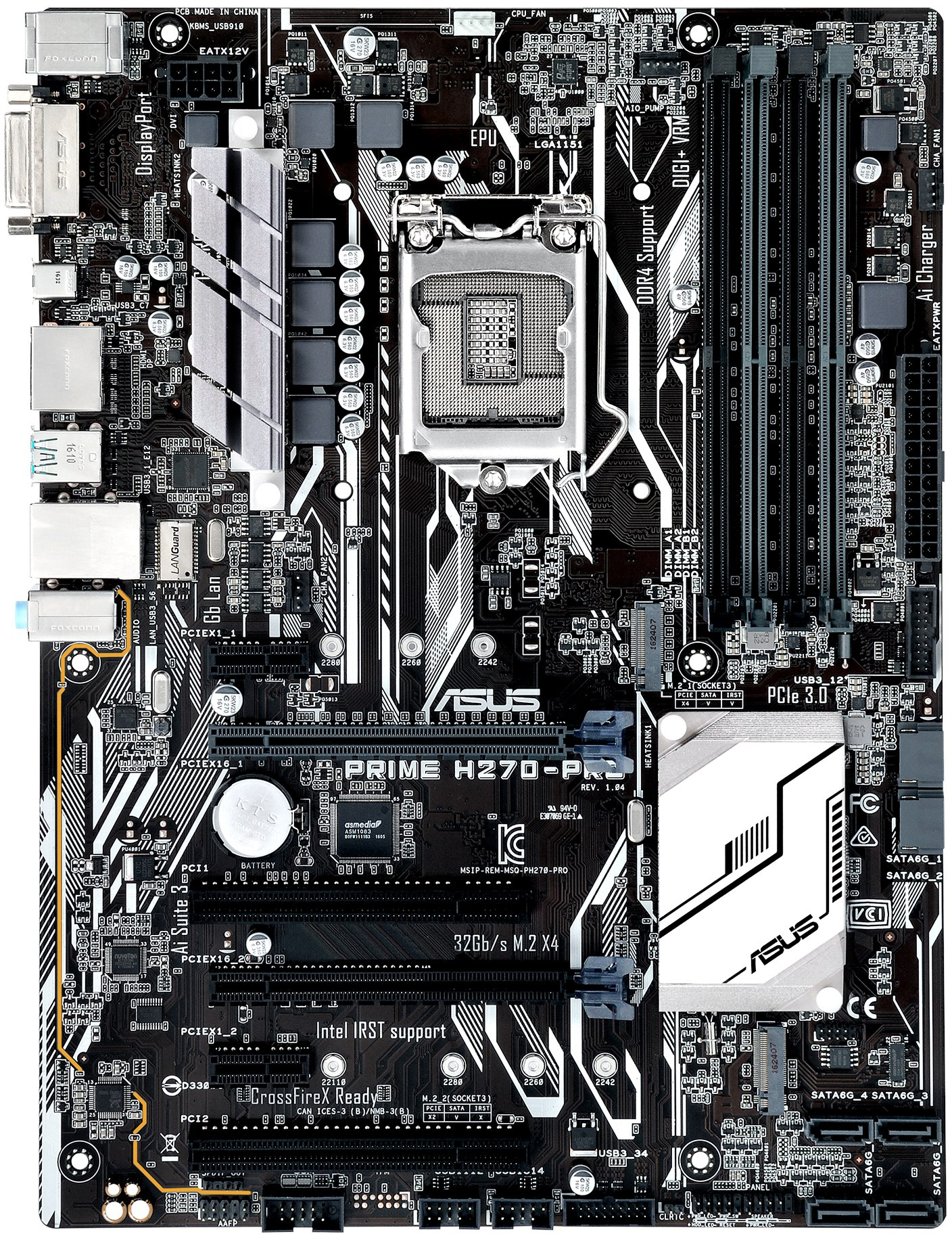 FOR ASUS Prime H270-Pro Motherboard Supports 1151PIN H270 DDR4 VGA