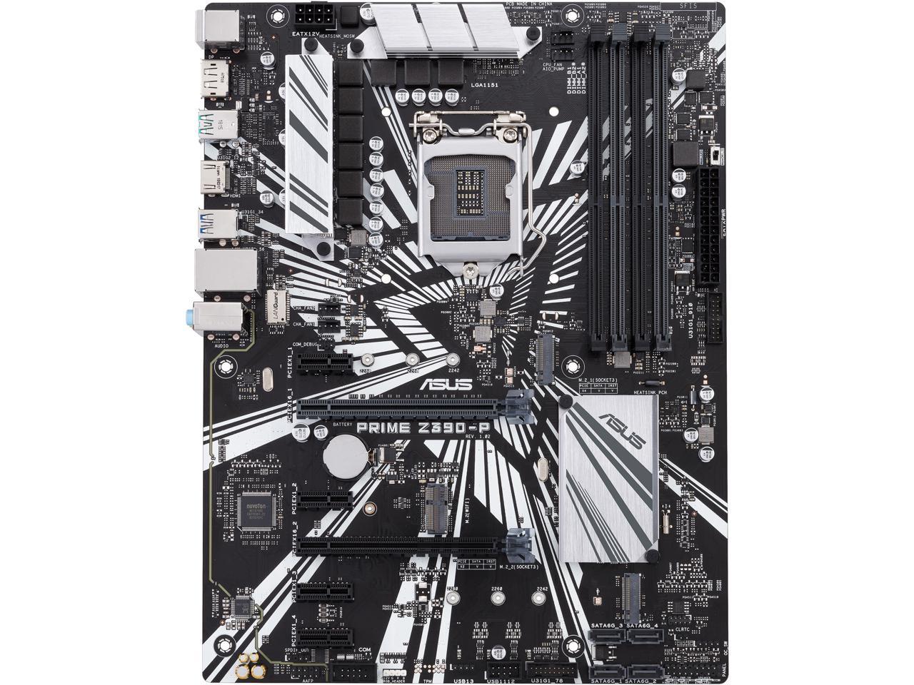FOR ASUS Prime Z390-P Motherboard Supports 9th Generation 32GB