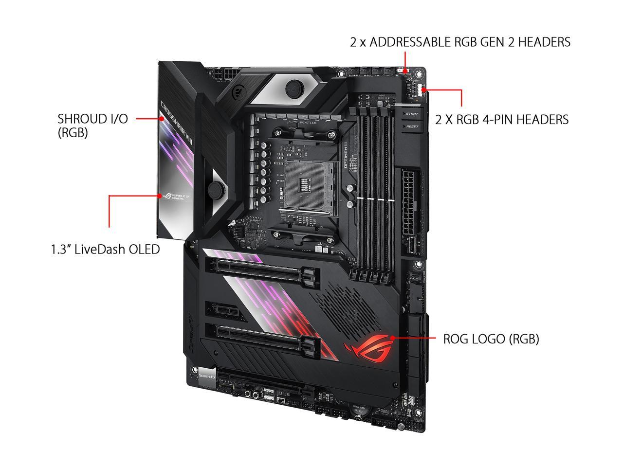 FOR ASUS ROG Crosshair VIII Formula Motherboard Supports