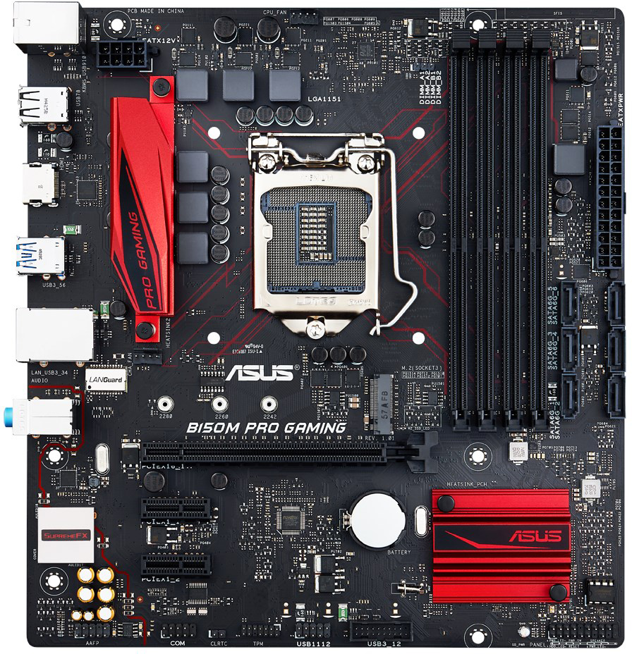 FOR ASUS B150M Pro Gaming Motherboard Supports 6/7th Generation