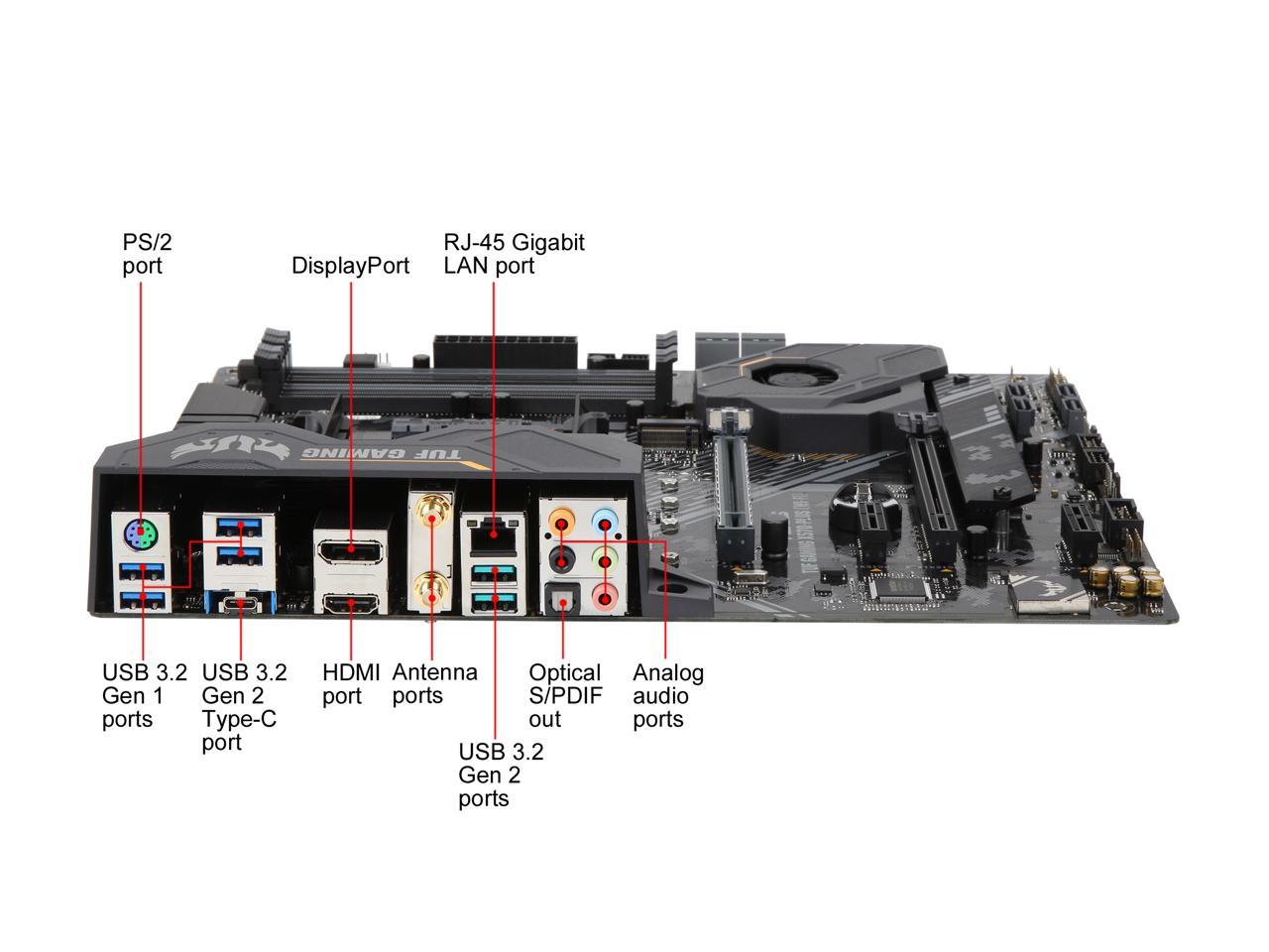 FOR ASUS TUF GAMING X570-PLUS (WI-FI) Motherboard Supports 3900X