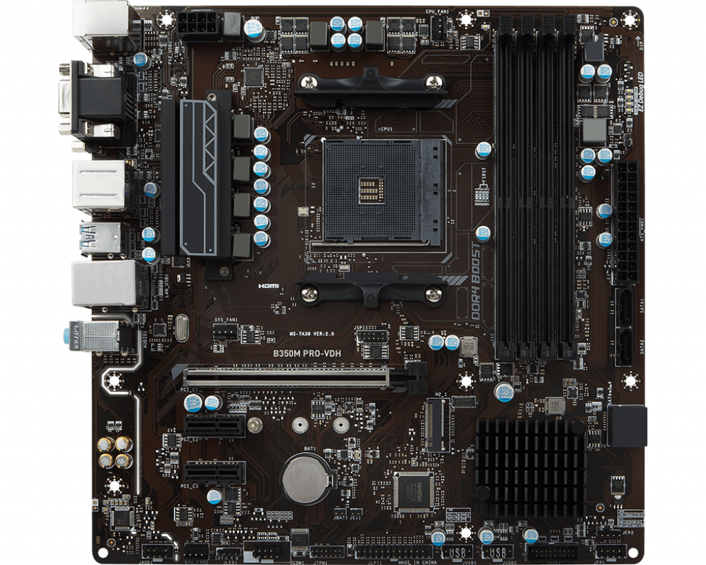 For MSI B350M PRO-VDH AMD AM4 DDR4 M-ATX Motherboard | eBay