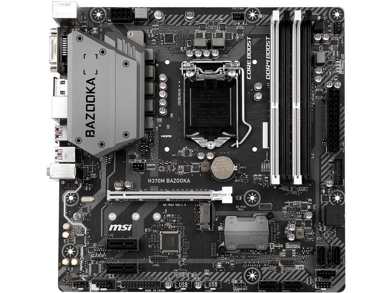 FOR MSI H370M BAZOOKA Motherboard Supports 6/7th Generation DDR4