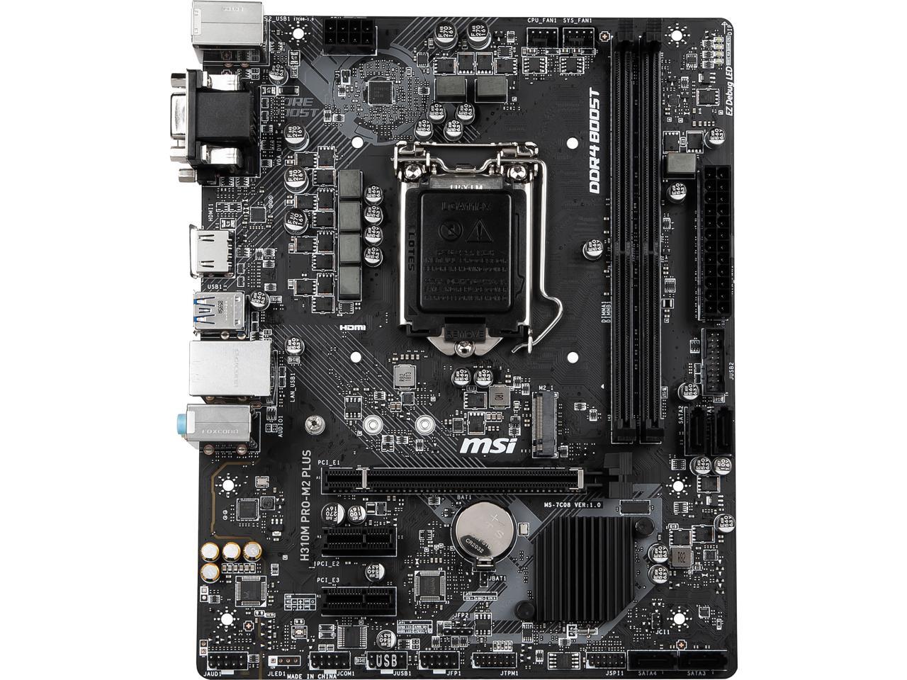 PCパーツ msi - msi H310M PRO-VDH PLUS CELERON G4900 Specification H310M PRO-VDH PLUS | MSI Global - The Leading