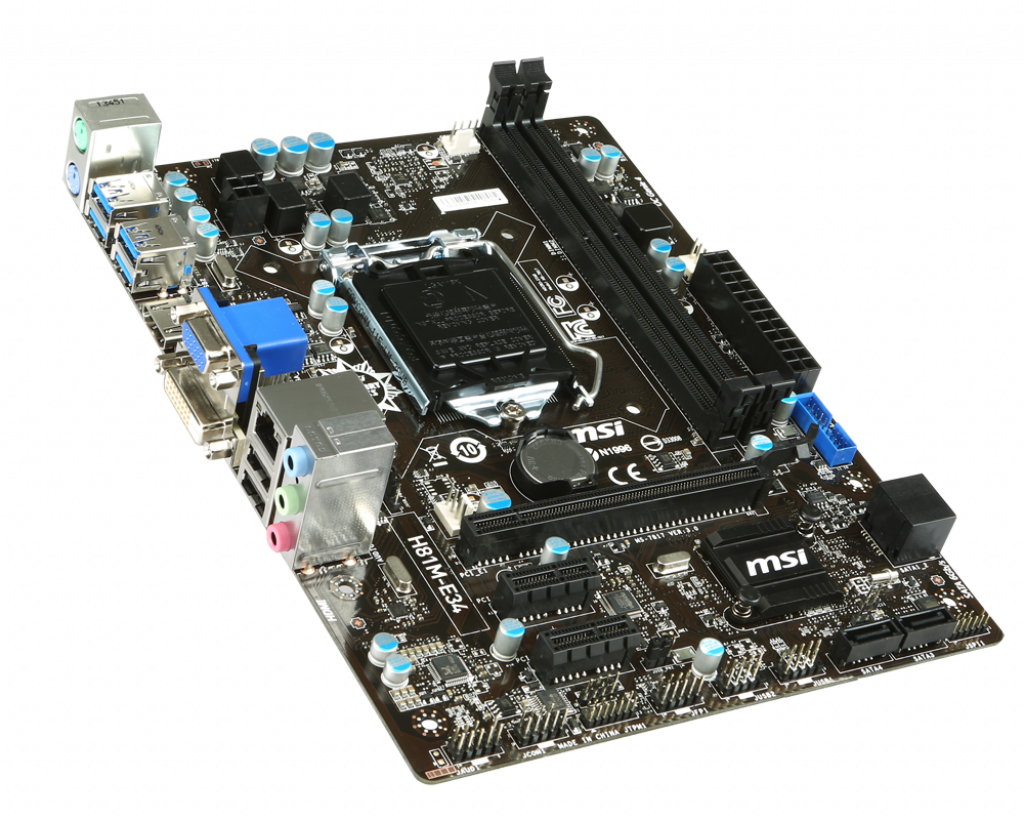 FOR MSI H81M-E34 Motherboard Supports 32GB DDR3 LGA1150 ATX standard