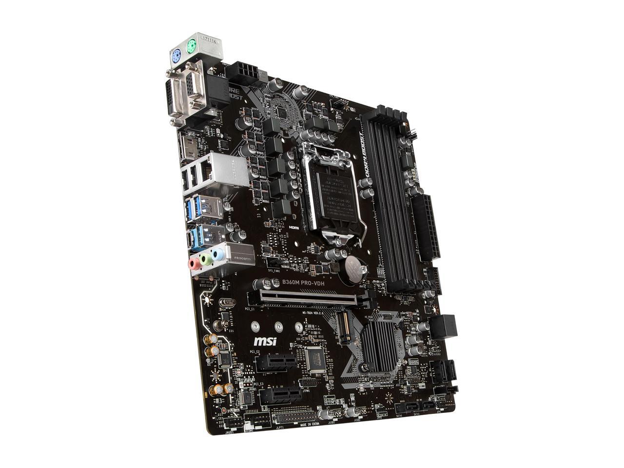 FOR MSI B360M PRO-VDH Motherboard Supports 8/9th Generation DDR4
