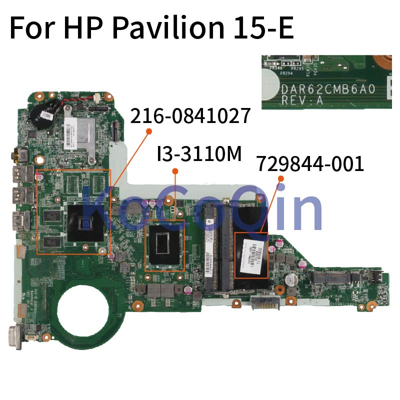FOR HP Pavilion 15-E I3-3110M Motherboard DAR62CMB6A0 729844-001