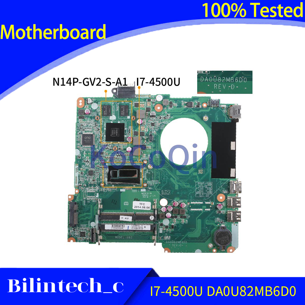 FOR HP Pavilion 15-N 15-n005TX Motherboard DA0U82MB6D0 I7-4500U
