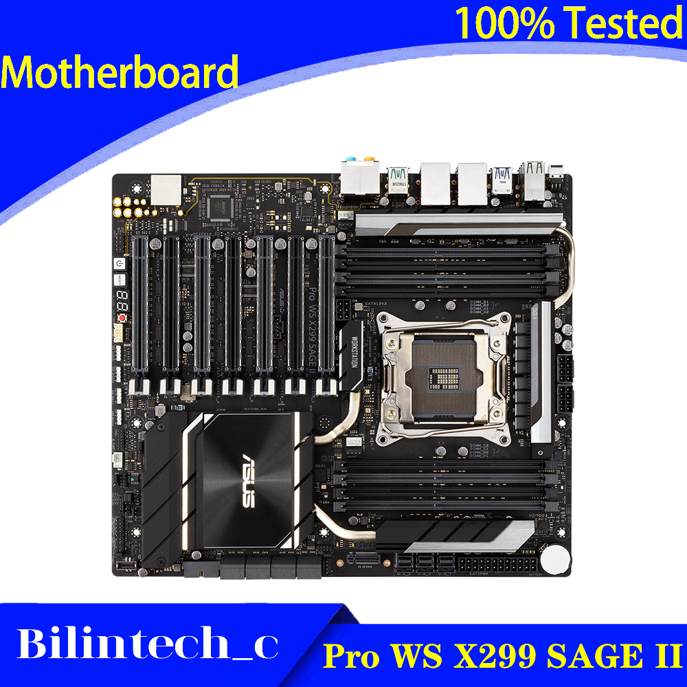 FOR ASUS Pro WS X299 SAGE II Server Motherboard Supports 128GB