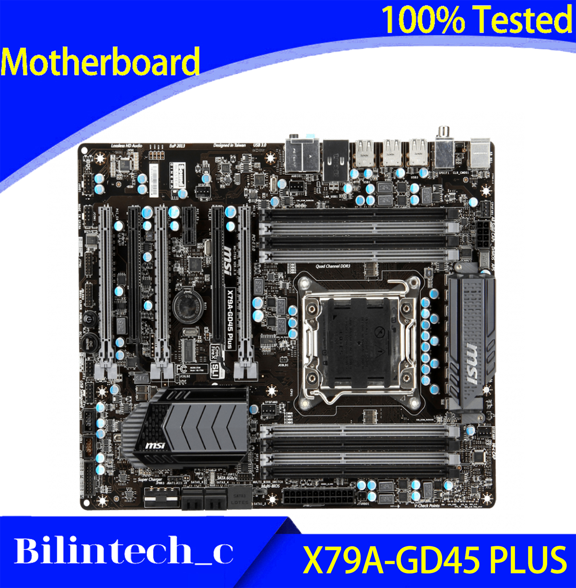 FOR MSI X79A-GD45 Plus Motherboard Supports I7 3960X ES v2 DDR3