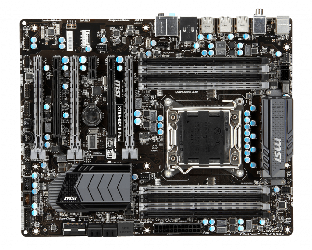 MSI X79A-GD45 Plusマザーボード FOR MSI X79A-GD45 Plus Motherboard Supports I7 3960X ES v2