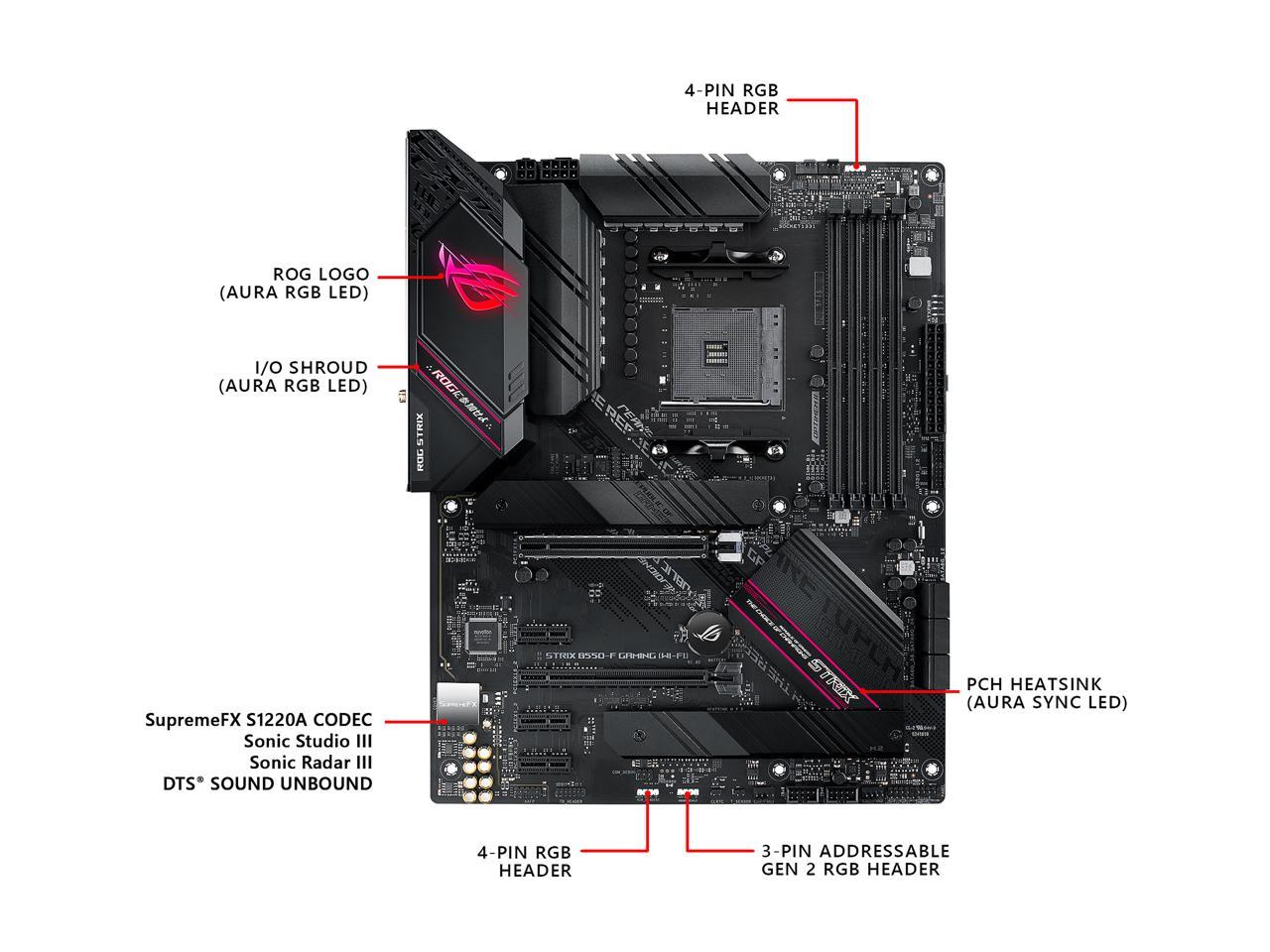 FOR ASUS ROG STRIX B550-F GAMING WIFI Motherboard Support