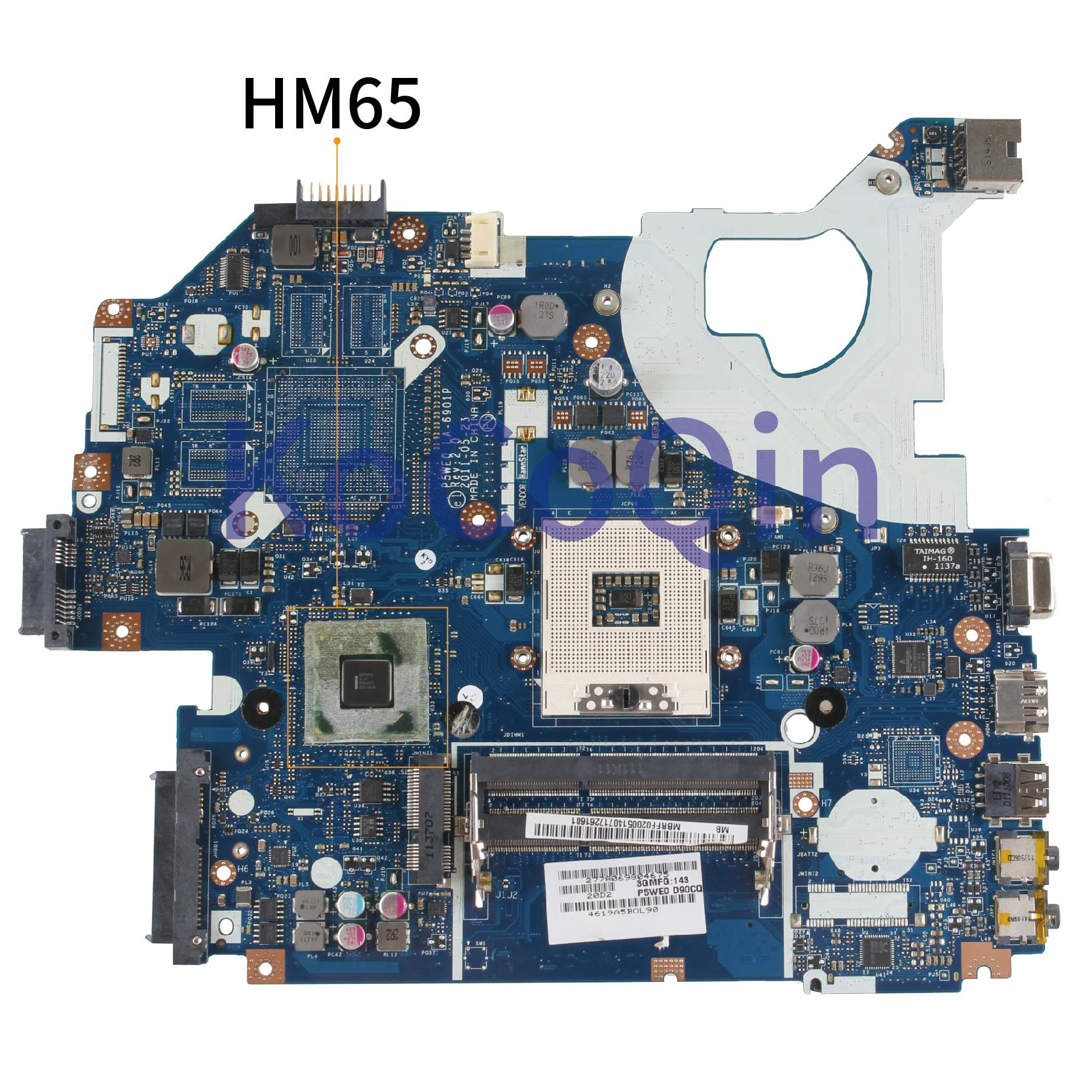 acer Aspire 5750シリーズ P5WE0 FOR ACER Aspire 5750 5750G Motherboard P5WE0 LA-6901P MBRFF02005