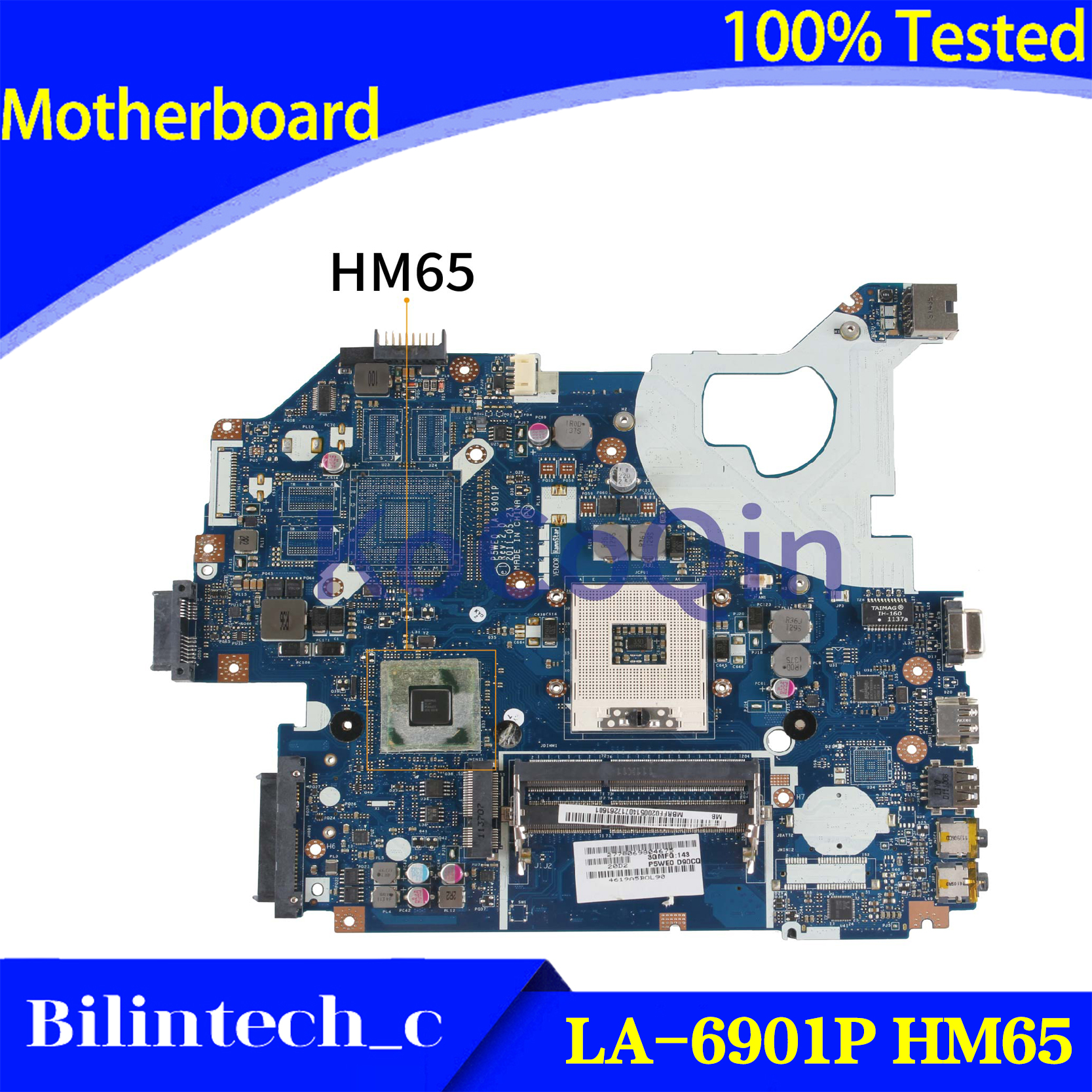 FOR ACER Aspire 5750 5750G Motherboard P5WE0 LA-6901P MBRFF02005