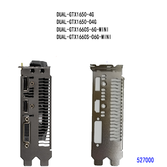 DUAL-GTX1650-4G DUAL-GTX1650-O4G FOR ASUS IO I/O SHIELD Back Plate