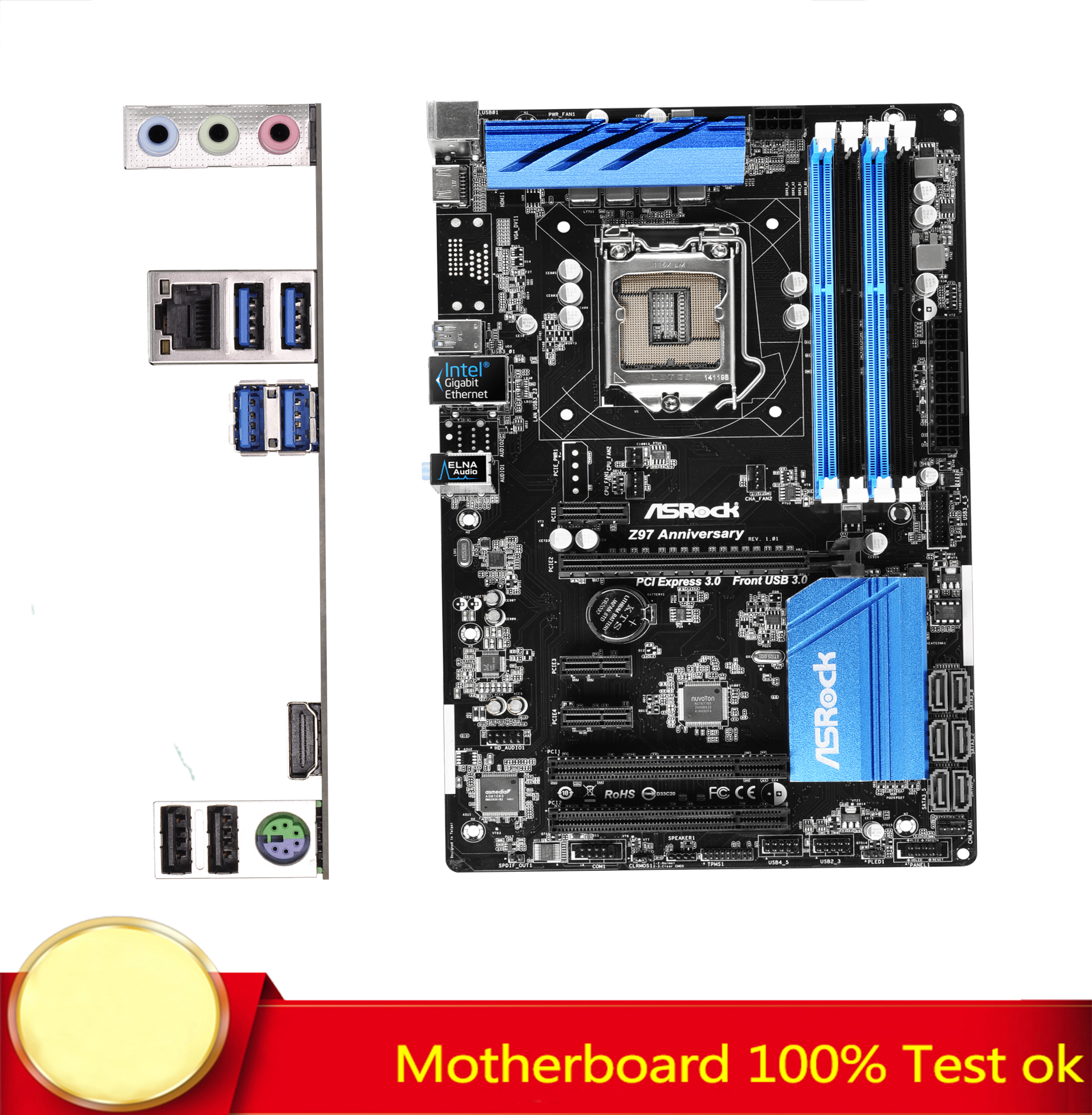 FOR ASROCK Z97 Anniversary Motherboard DDR3 SATA3 Supports Z97