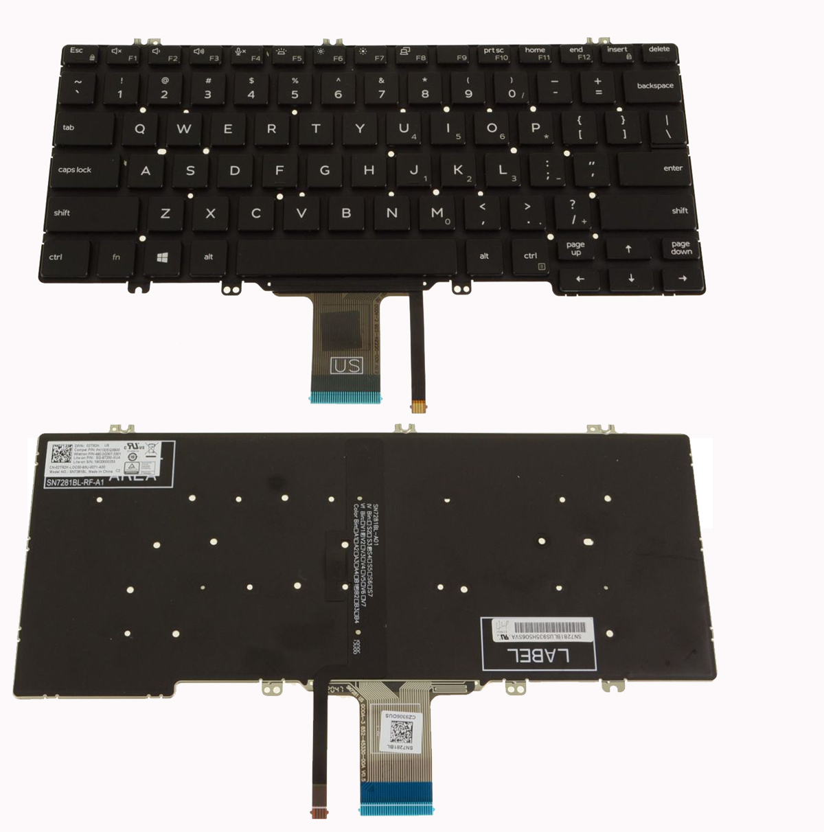 Tastiera Retroilluminata Per Dell Latitude E7240 – RXKD2, Layout Inglese, Grado B