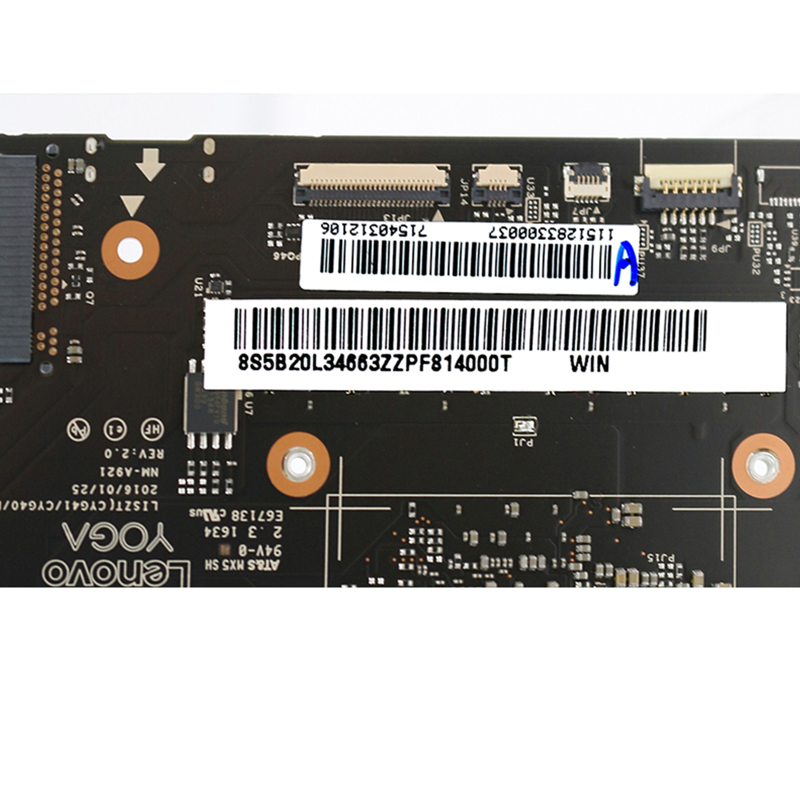 For Lenovo YOGA 900-13ISK i7-6500U 16GB BYG40 NM-A411 5B20K48454