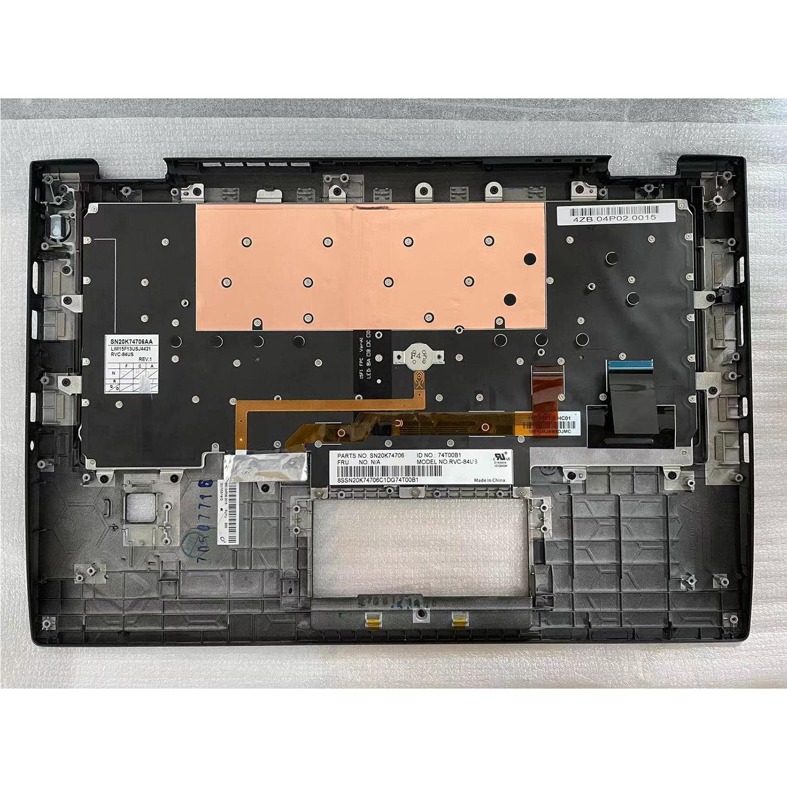 For Lenovo ThinkPad X1C 2016 4th Palmrest W/ Backlit Keyboard