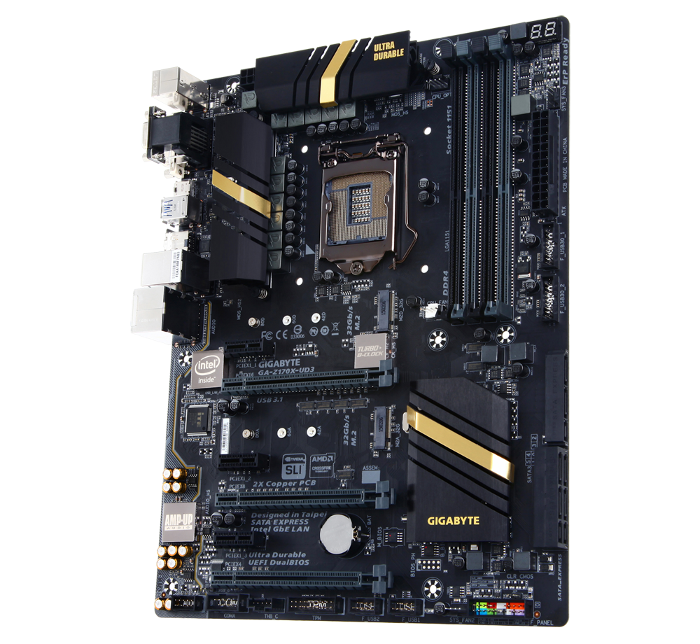 FOR GIGABYTE GA-Z170X-UD3 DDR4 I5 6600K I7 6700K Z170 Motherbroad