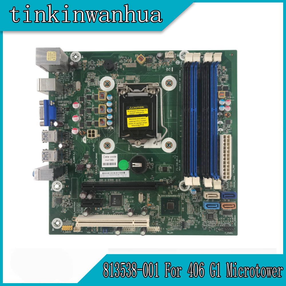 813538-001 Intel Q85 Motherboard LGA1150 4*DDR3 32G For HP 406 G1