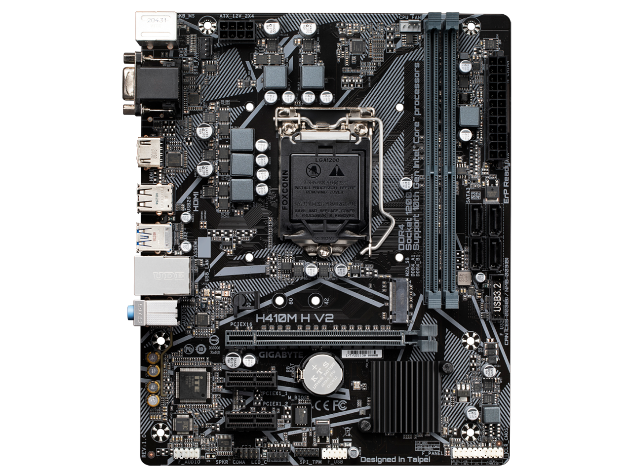 FOR GIGABYTE H410M H V2 LGA1200 H470 64GB DDR4 Motherbroad