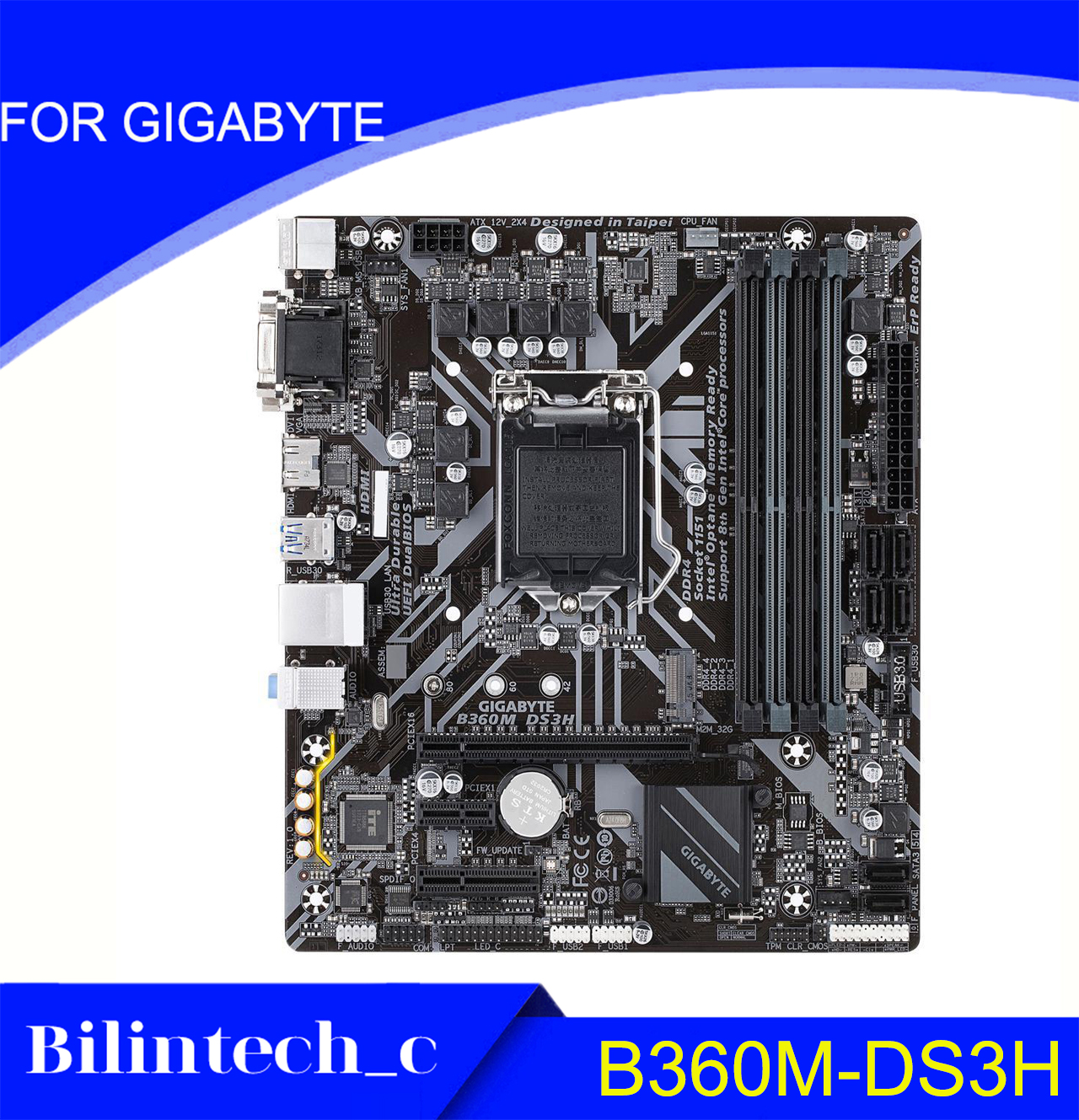 FOR GIGABYTE B360M-DS3H Supports 8/9 Generation DDR4 Motherbroad