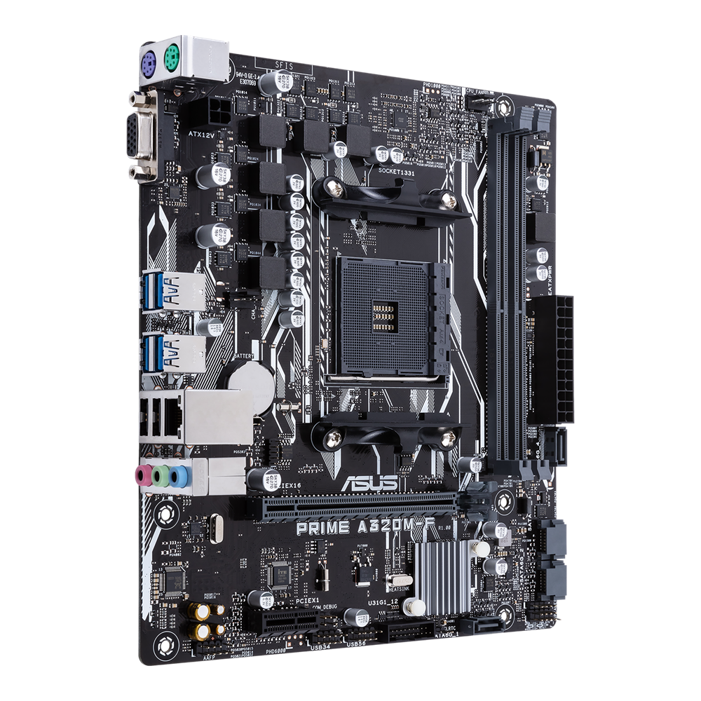 FOR ASUS PRIME-A320M-F AMD AM4 DDR4 3200MHz USB 3.1 Gen