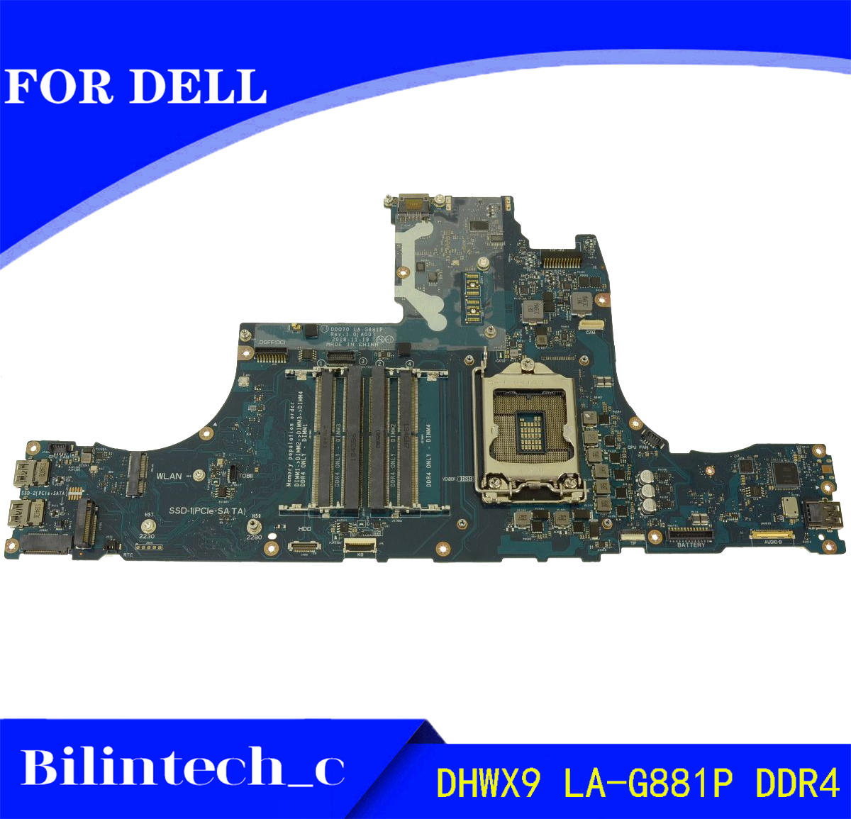 シンオウ 0DHWX9 FOR DELL Alienware Area-51m Motherbroad LA-G881P DDR4 | eBay