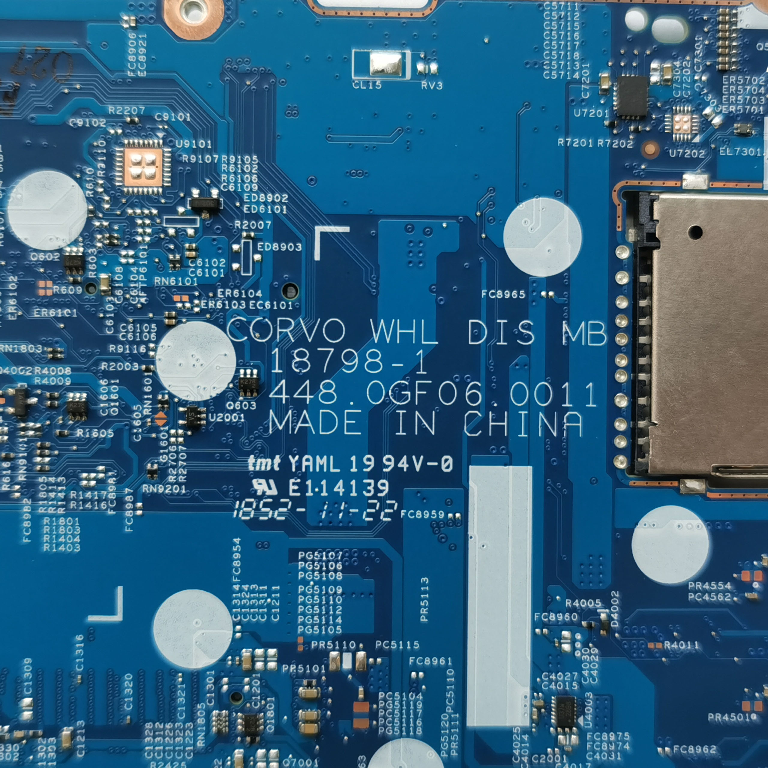 FOR HP Pavilion 15-DQ1000 Motherboard I5-8265U CPU 2GB L50974-601