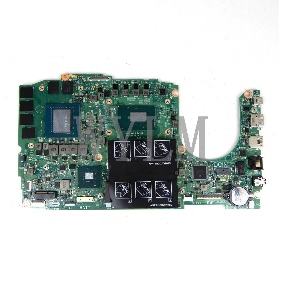 FOR DELL G3 Motherboard SRF6U I7-9750H CPU RTX 2060 HK1DX