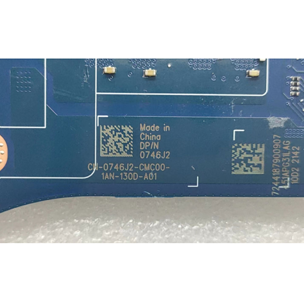 0746J2 746J2 LA-455P For Dell G15 5511 i5-11260H Laptop