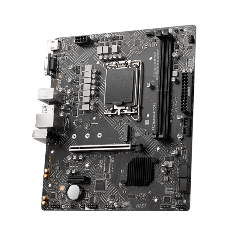 MSI　PRO B660M-E DDR4　LGA1700 PRO B660M-E DDR4 Motherboard M-ATX - Intel 12th Gen Processors