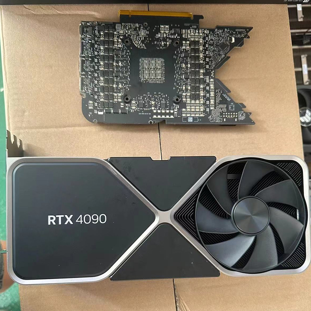 For Nvidia RTX4090 FE Series Heat Sink Cooling Fan (with Bad PCB